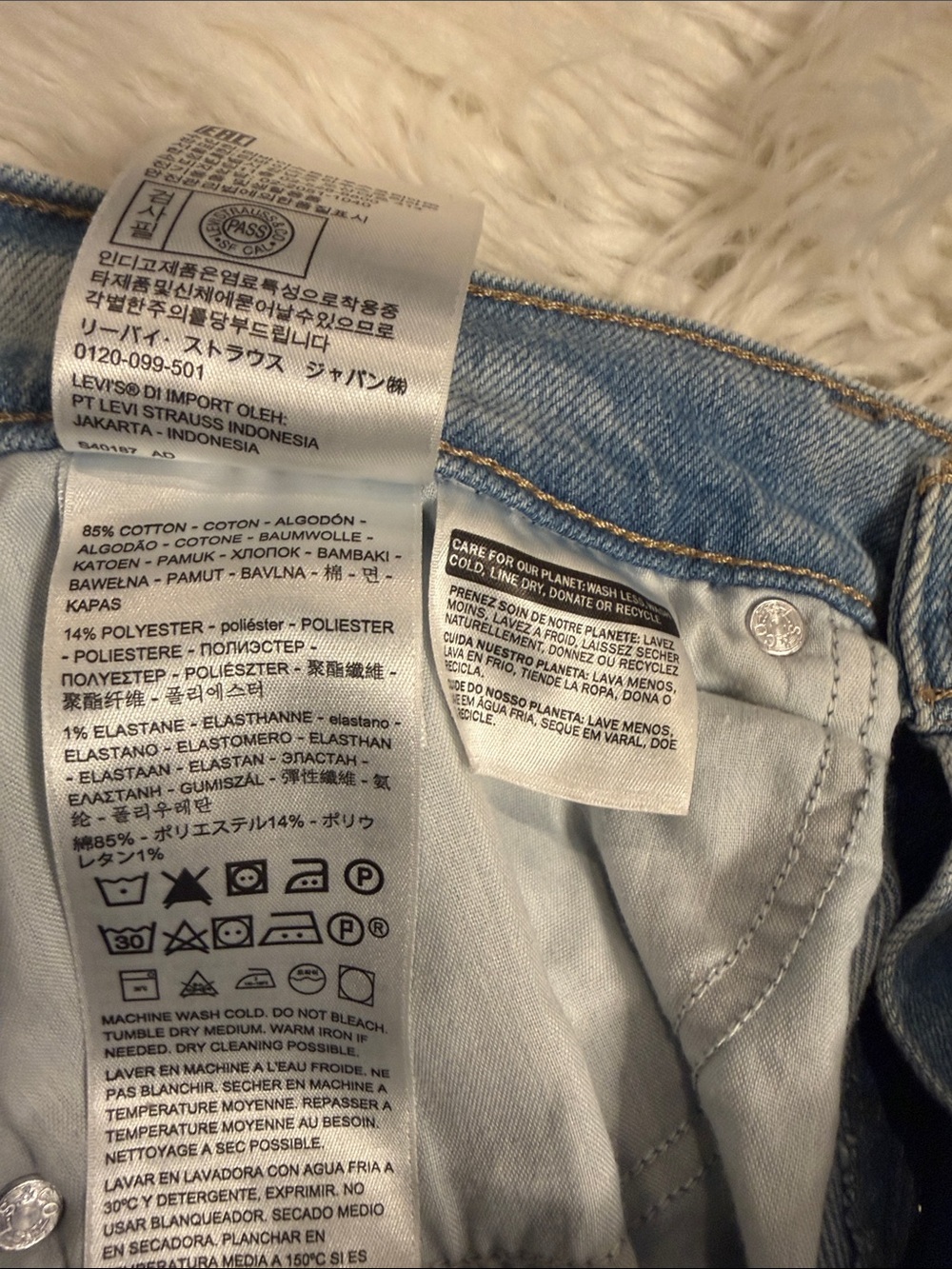 Levi’s high waisted crop flare stretch denim jeans high rise kick flare 30 - Picture 7 of 9